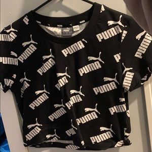 Puma Black Crop Top